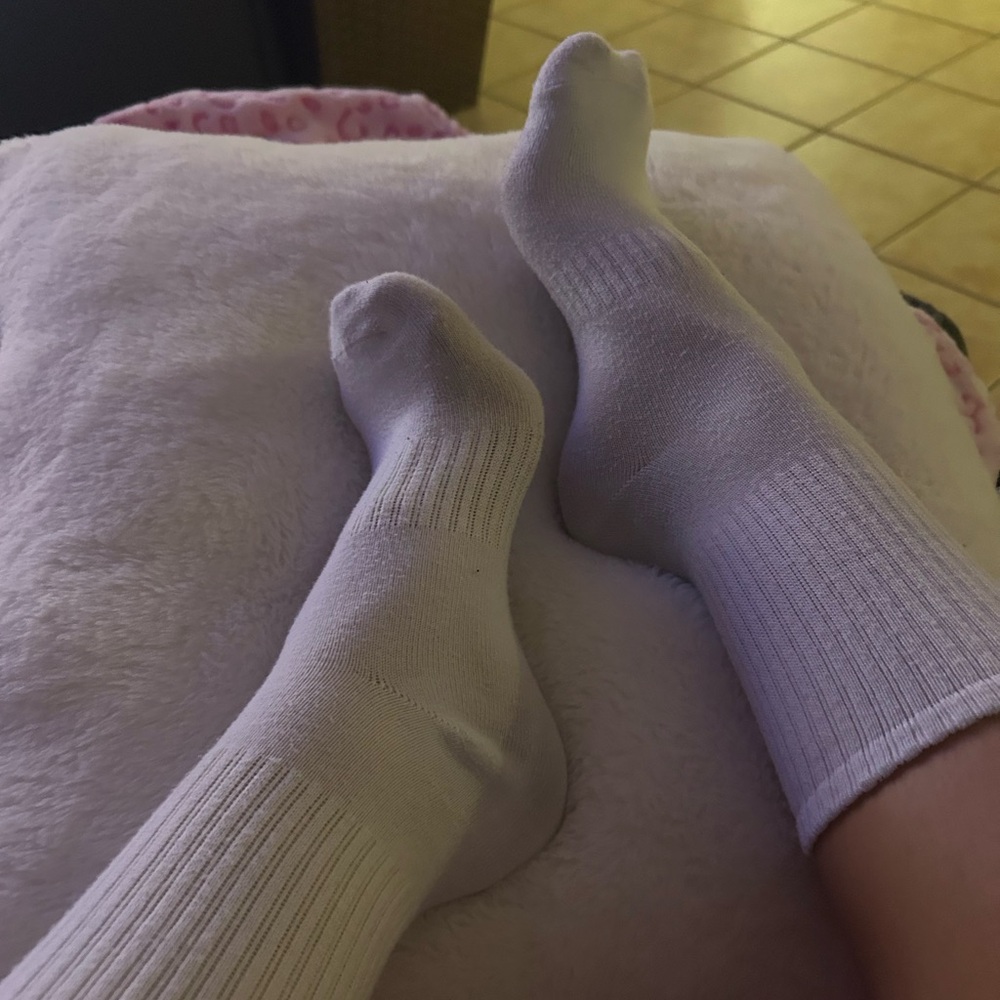 Classic White Crew Socks